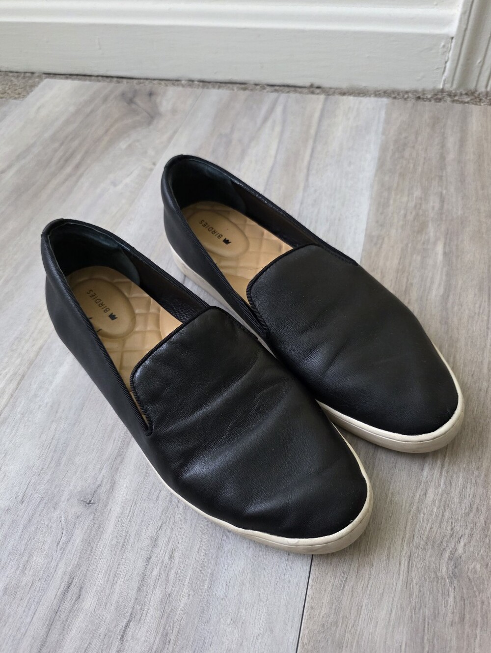 Birdies The Swift Leather Sneakers Shoes Slip Size 8.5